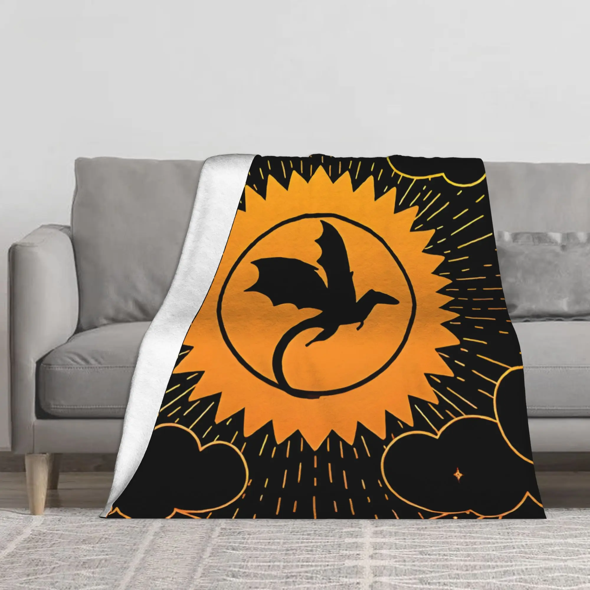 1PC Iron Flame Blanket Throw Super Cosy Plush Living Room Sofa