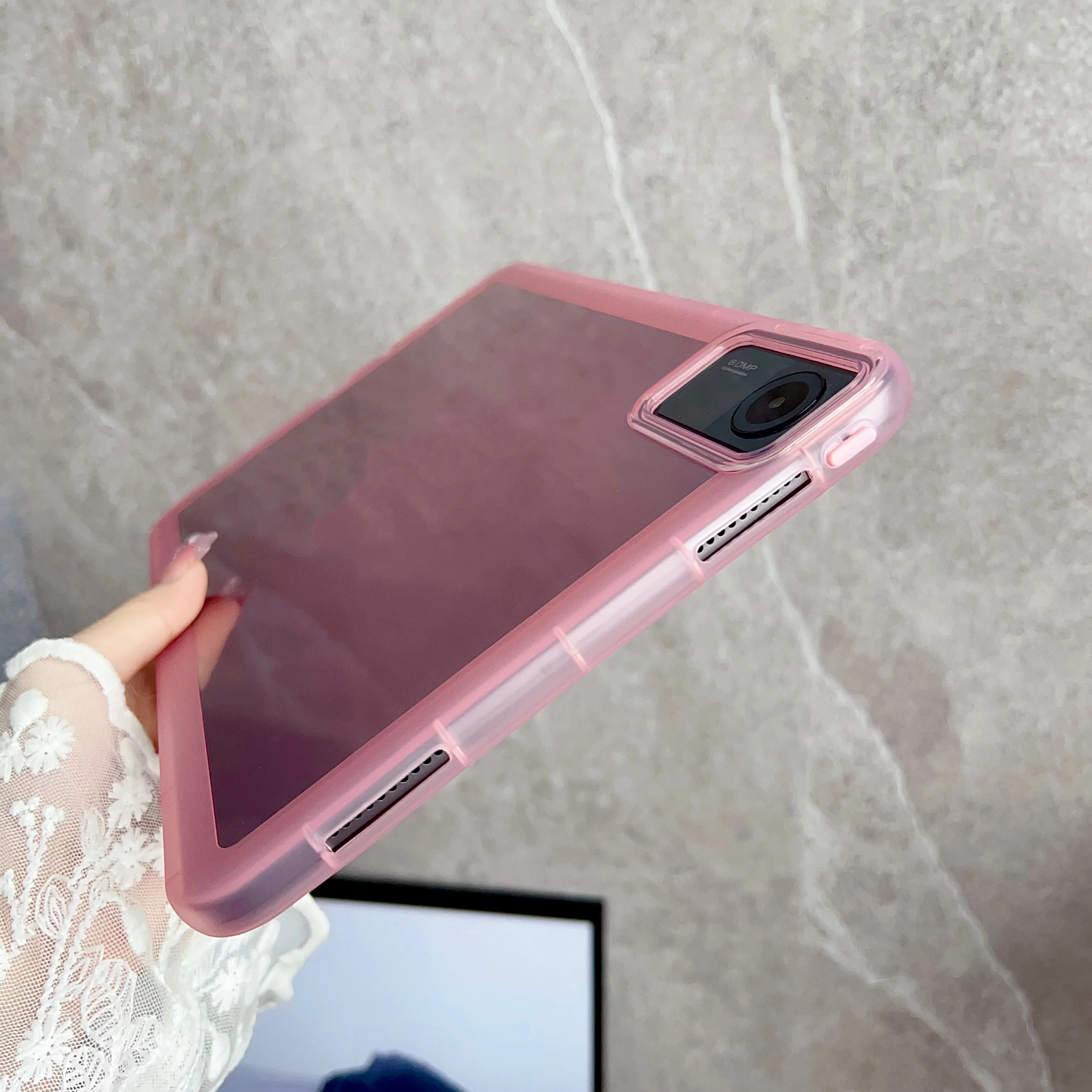 เคสสำหรับ Xiaomi Pad 6S Pro 12.4สีผ่านฝาครอบสำหรับ Pad 6 5 Pro ปลอกความรู้สึกที่เป็นมิตรกับผิวสำหรับ redmi Pad SE น้ำหนักเบา