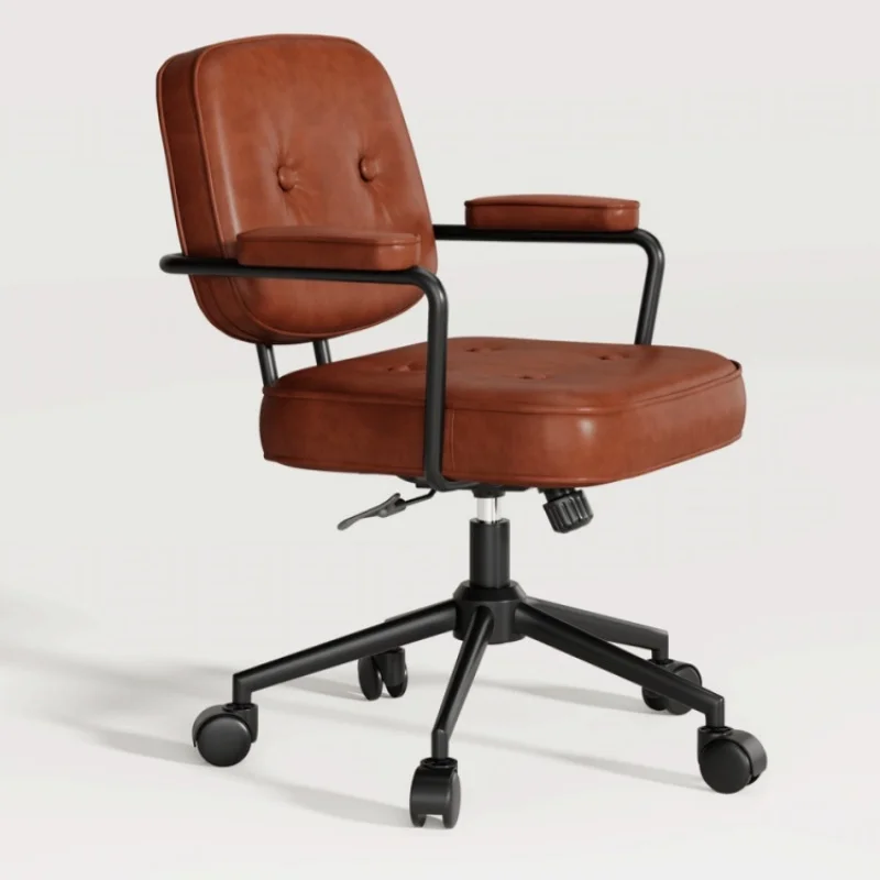 

* New Computer Office Chair Employee Adjustable Height Swivel Chair with Fixed Armrest Steel Frame for Office and Home