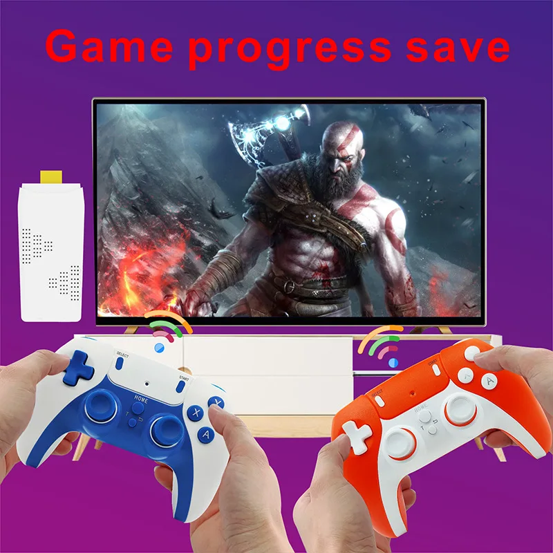 Pegangan Bluetooth M8pro TV Rumah Mesin Permainan Ganda Mesin Game HD HDMI Remote Arcade Nirkabel Retro