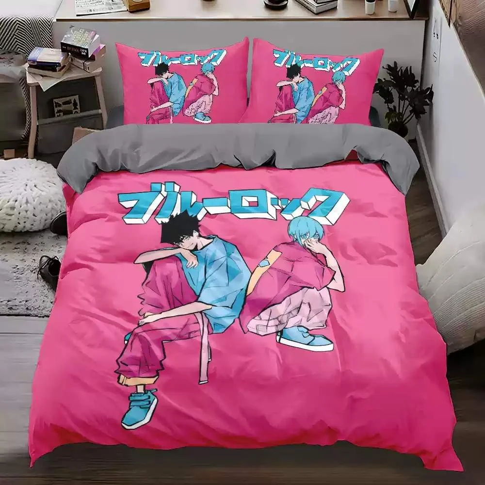 set-di-biancheria-da-letto-hot-cartoon-anime-b-blue-lock-copripiumino-e-federa-misura-king-queen-twin-double-per-adolescenti-e-ragazzi-set-da-2-3-pezzi