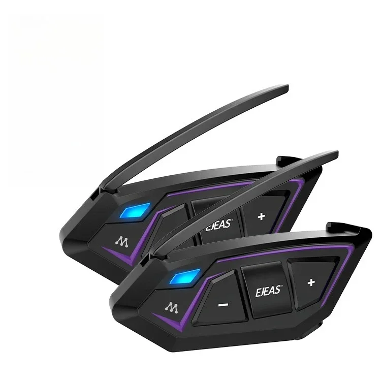 EJEAS MS8 Full Duplex Bluetooth Intercom Helmet New Style Mesh Design ABS Material for Comfortable Motorcycle Riding