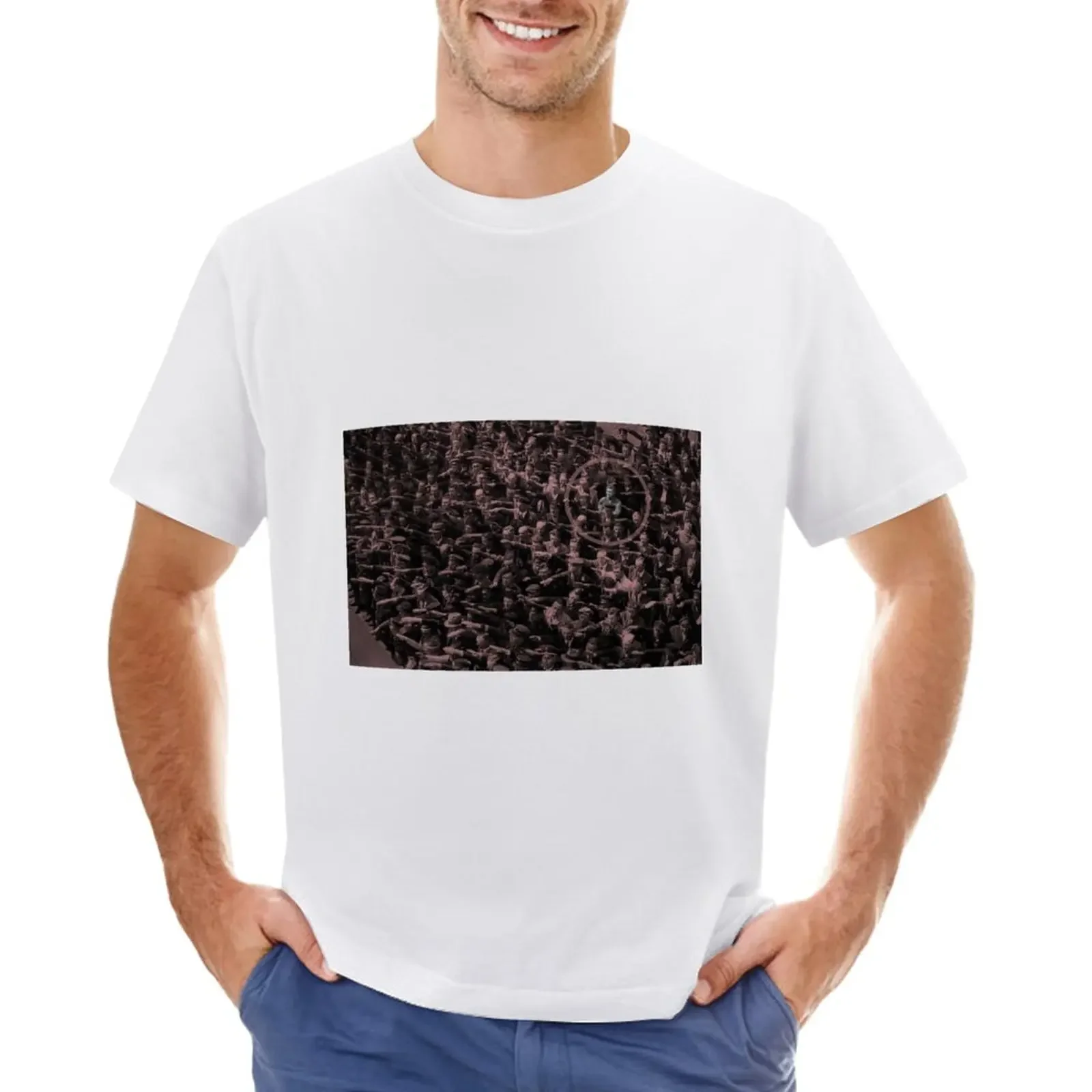 The Hero August Landmesser 4x Superresolution (AI enhanced) T-Shirt quick-drying cute clothes oversized t shirt men