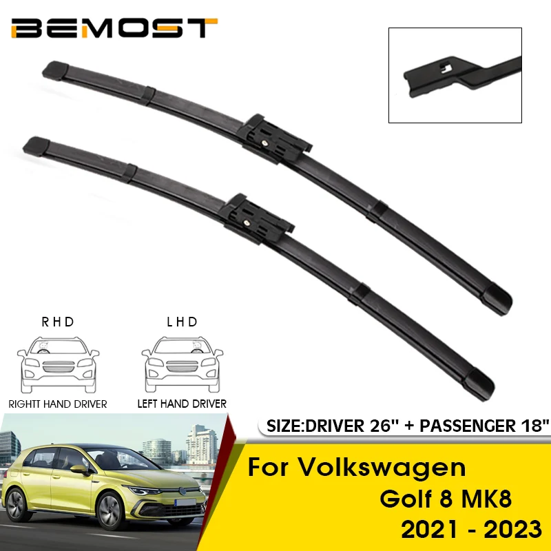 

Car Wiper Blade For Volkswagen Golf 8 MK8 2021-2023 Windshield Windscreen Front Window Blades 26"+18" Car Accessories