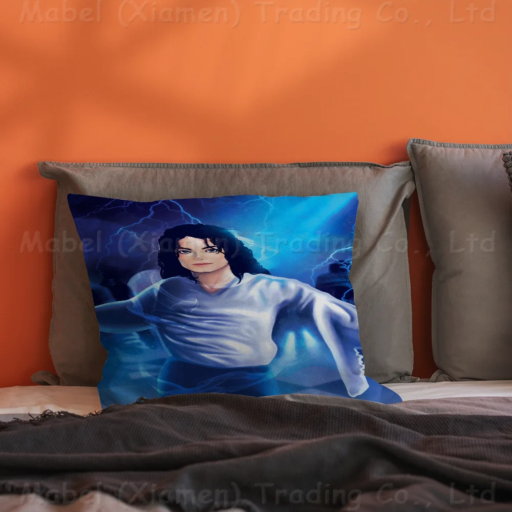 Michael Jackson Singer Pillow Cushion Cover Pillowcase Living Room Sofa Home Decor Customized