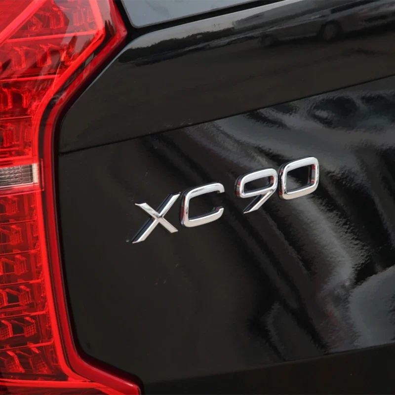 سيارة ABS الخلفي الجذع كروم رسائل كلمة شارة شعار شعار الشارات ملصق لفولفو XC40 XC60 XC90 XC30 XC50 XC70 XC80 اكسسوارات
