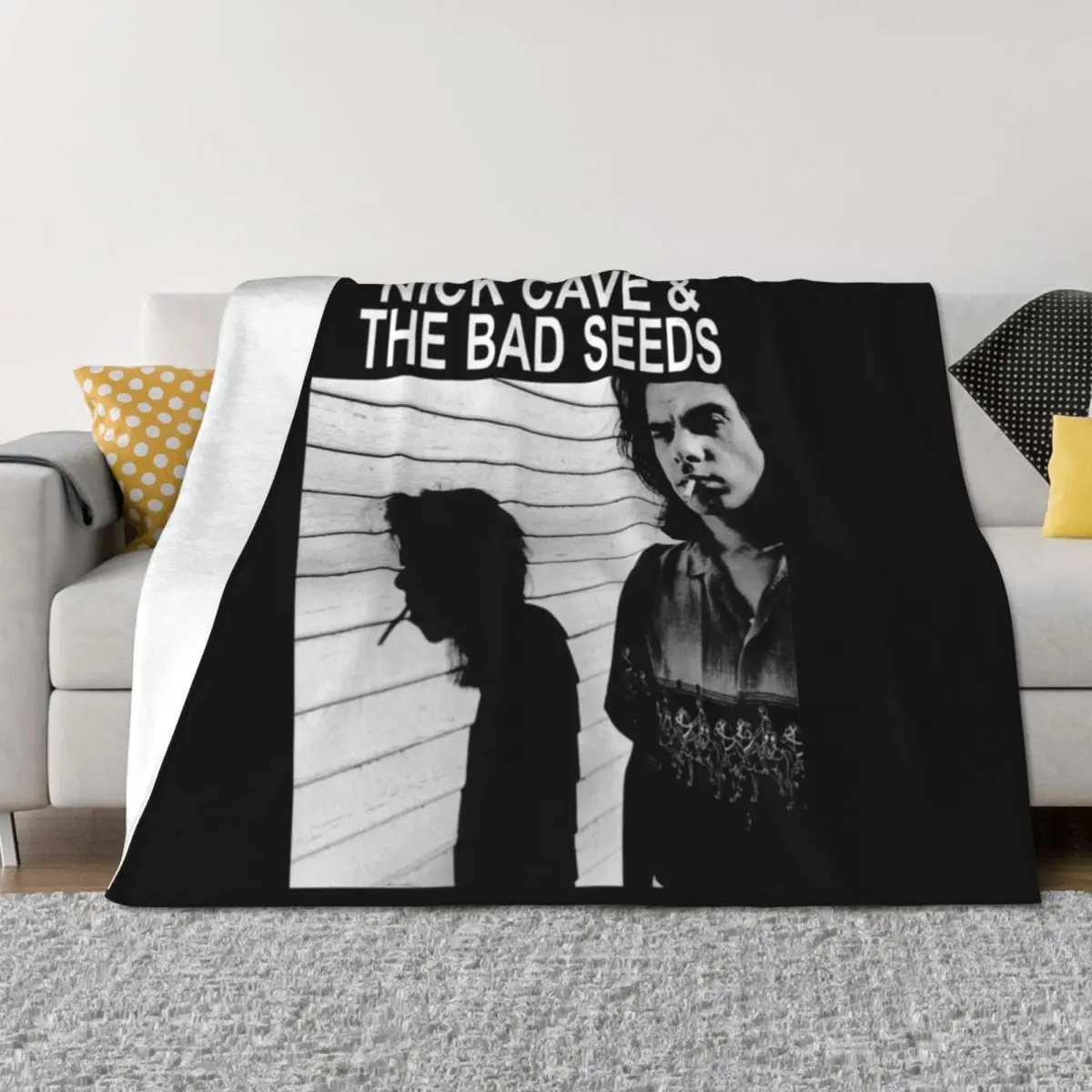 

classic black nick cave Throw Blanket Summer Plush Warm Large Blankets