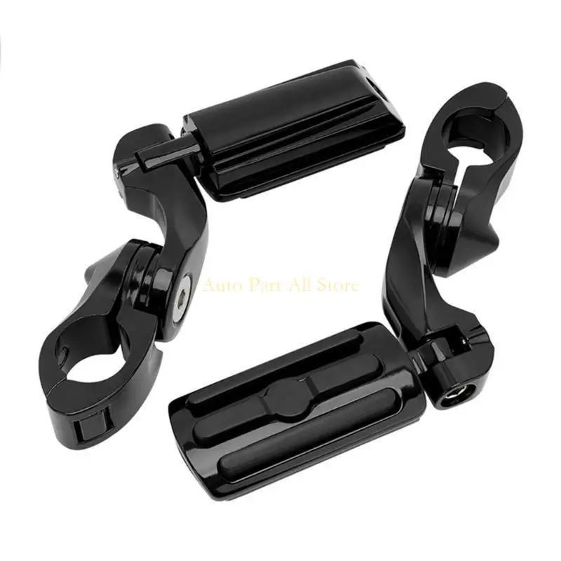 

J0MA 1.25" Short Angled Highway Foot Pegs set Easy Install Adjustable Highway Foot Pegs set for 1.25" Engine Guards