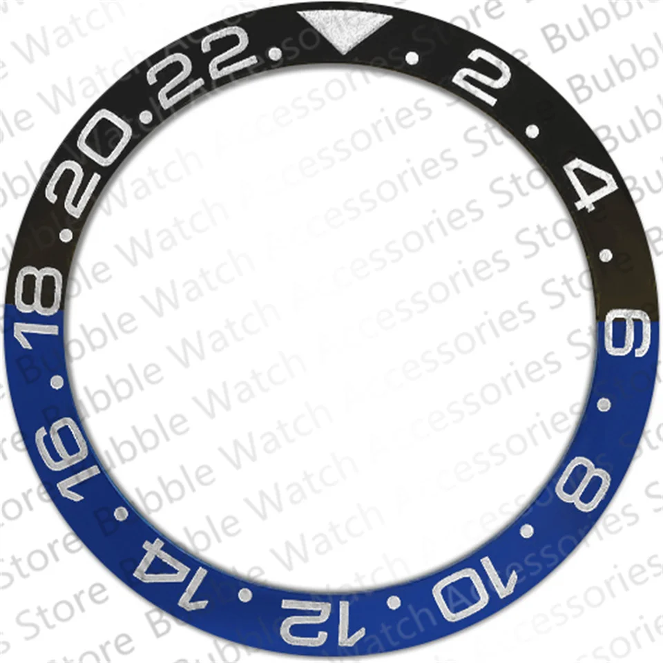 

38mm High Quality Ceramic Bezel Insert Fit For RLX GMT Sub Replacement Red Blue Outer Ring Watch Parts