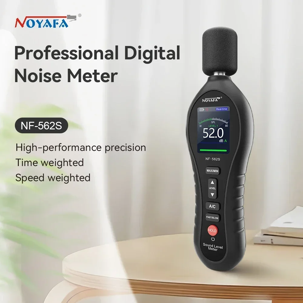 NOYAFA Sound Level Meter NF-562S Digital Handheld Noise Measuring Instrument 30~130dB Mini Audio Noise Volume Decibel Meter