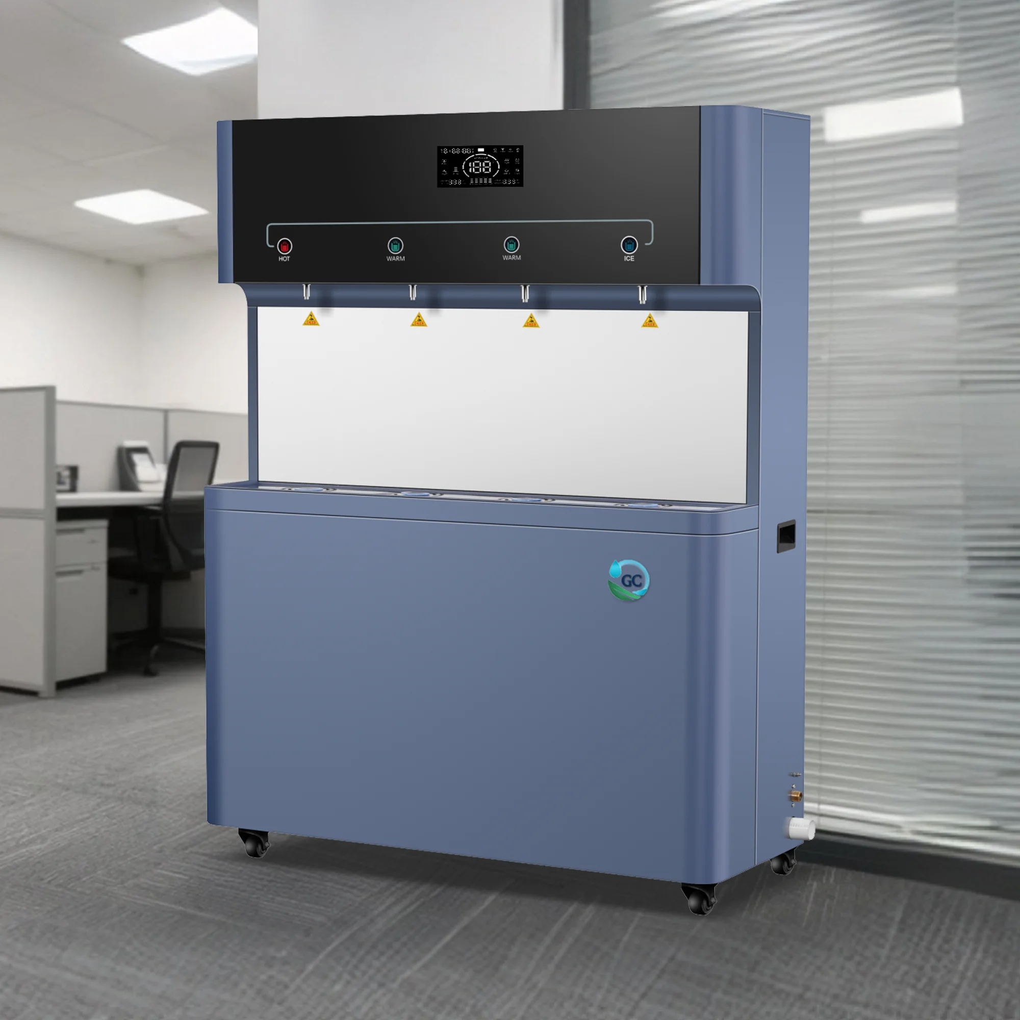 Distributeur d'eau électrique de station d'eau potable de refroidissement d'acier inoxydable