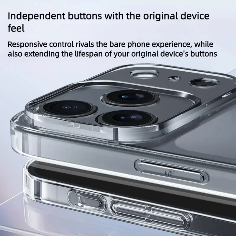 حافظة لهاتف آيفون 17 16 15 14 13 12 11 Pro X XR XS Max Air Mini 7 8 Plus SE غطاء شفاف ناعم من السيليكون