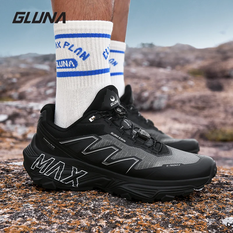 GLUNA 5.0 Zhuguang MAX Breathable Outdoor Sneakers Carbon Plate Anti-slip Shockproof Trail Running Shoes for Men Women  88869-1