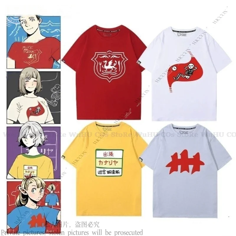 Delicious in Dungeon Anime Cosplay Costume T-shirt Daily Outfit Marcille Donato Chilchuck Tims Falin Touden Mithrun Halloween