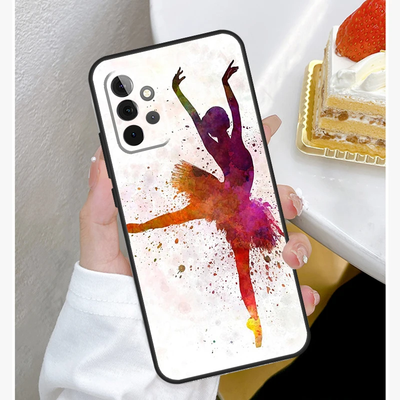 Ballerina Ballet Dance Girl Funda For Samsung Galaxy A52 A32 A12 A14 A34 A54 A51 A71 A53 A33 A13 A15 A25 A35 A55 Case