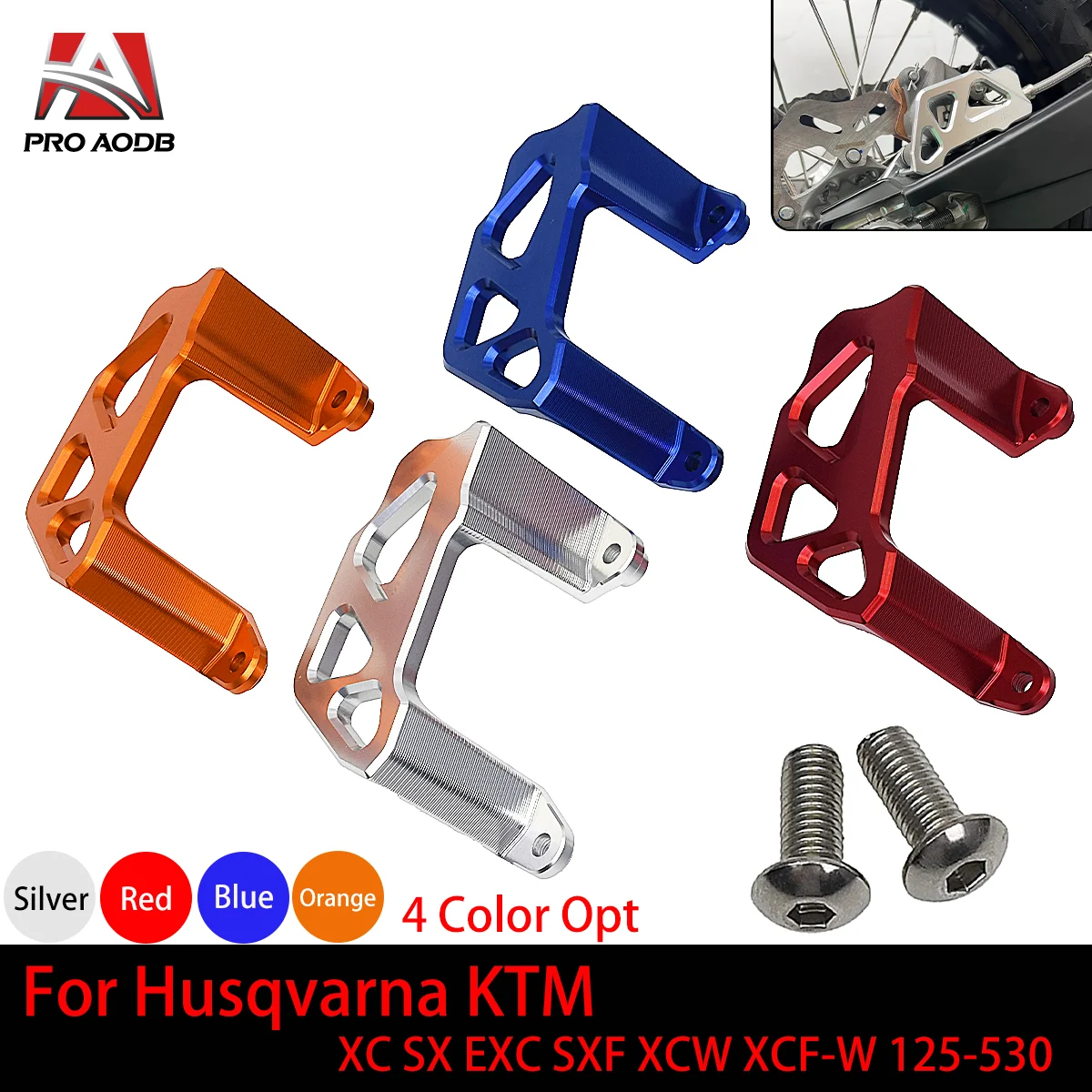 

For KTM Husqvarna Husaberg 250-570 TE FE 2009-2014 Motorcycle CNC 20mm Rear Brake Disc Protective Guard Cover Universal Parts