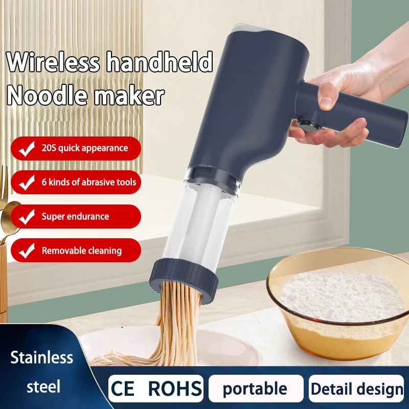 New Multi-functional Kitchen Automatic Hand-held Noodle Machine Fast Noodle Press Small Household Electric Noodle Machine