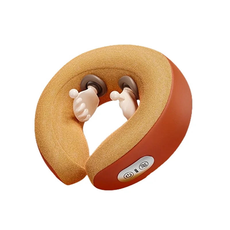 

Factory Price Portable U-Shaped Memory Foam Massager Pillow for Home and Car Travel Electric Neck Cervical Body Heating Feature