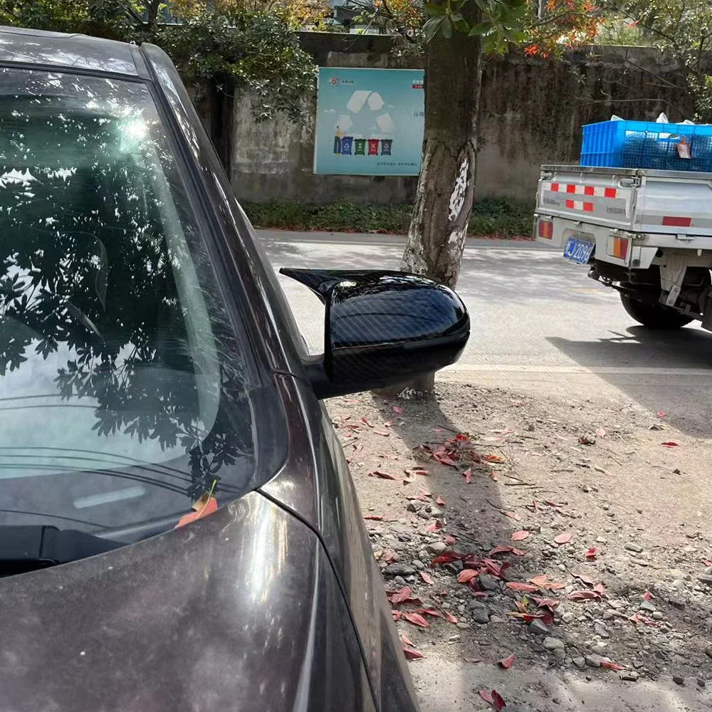 لكيا K3 فورتي سيراتو Ceed 1 2009-2011 سيارة الرؤية الخلفية غطاء مرآة جانبية غطاء الجناح الخارجي ملصق الباب حافظة ألياف الكربون