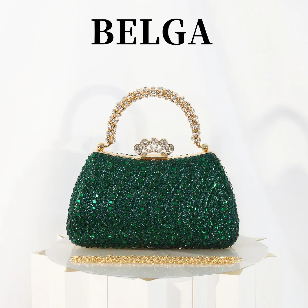 

Модная сумочка, банкетная сумка с горячими бриллиантами, сумка для вечернего платья, темпераментная светская женская сумка, инкрустированная бриллиантами