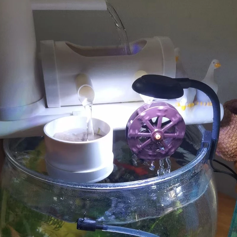 USB Aquarium LED-Lampe Fischbecken-Beleuchtung Deko Aquatische Pflanzen Mehrere Modi Dimmbare Helligkeit Vollspektrum Mini-Klemmleuchte 5V – Detail 2