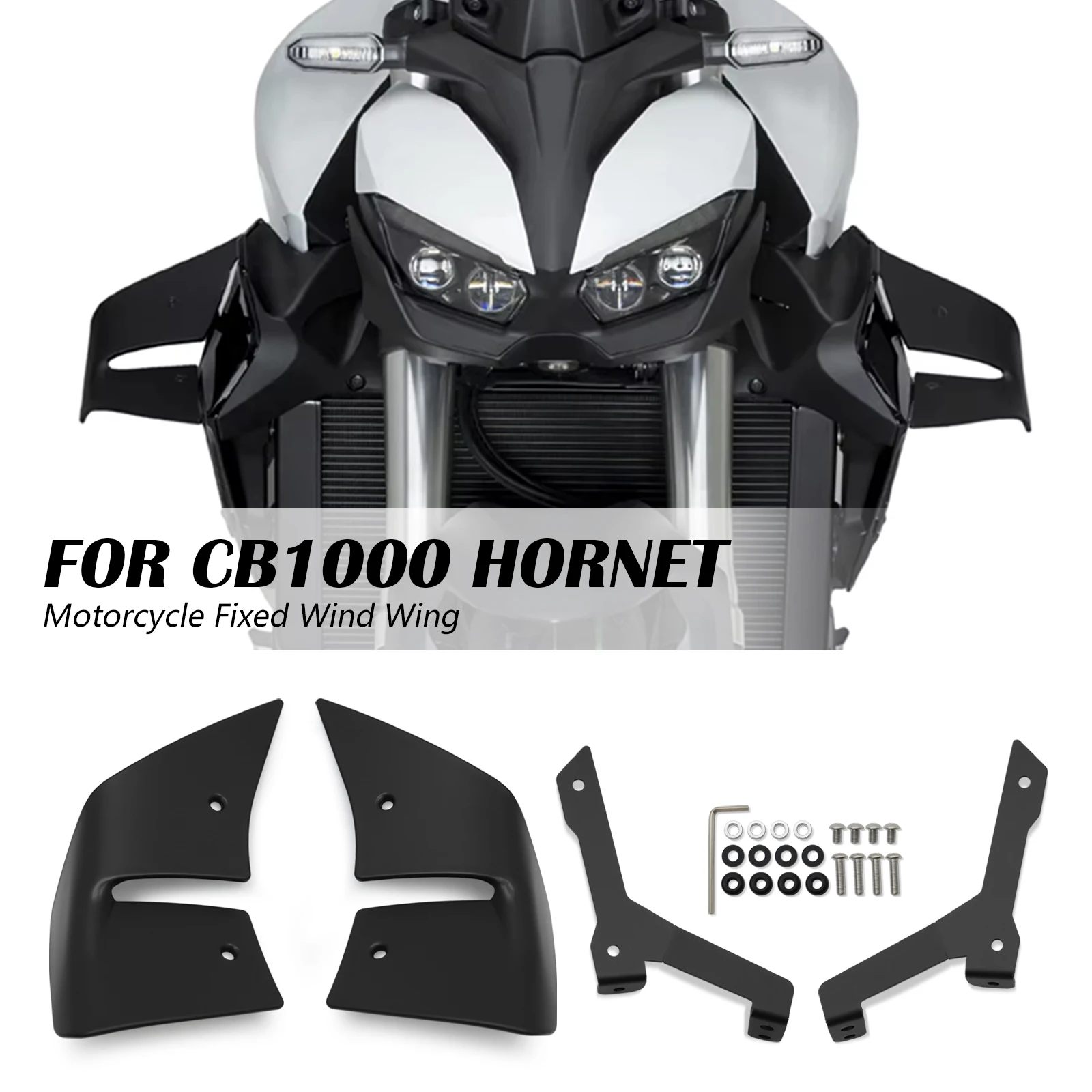 

Motorcycle ABS Alerons Laterals Naked Side Spoilers Aerodynamic Wing Deflector Fits For Honda CB 1000 Hornet SP 2025 2026