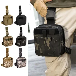 Tactical Drop Leg Bag Adjustable Camping Tool Fanny Thigh Pack Belt Bag Hunting Waist Packs Molle Leg Pouch First Aid Kits