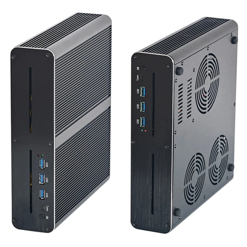 Mini PC de jeu avec processeur Intel Core i9, 80Ian i7 10870H GTX1660, 6G, Windows 11, ventilateur portable, HDMI, DP, DVI, dédié à la vie nocturne