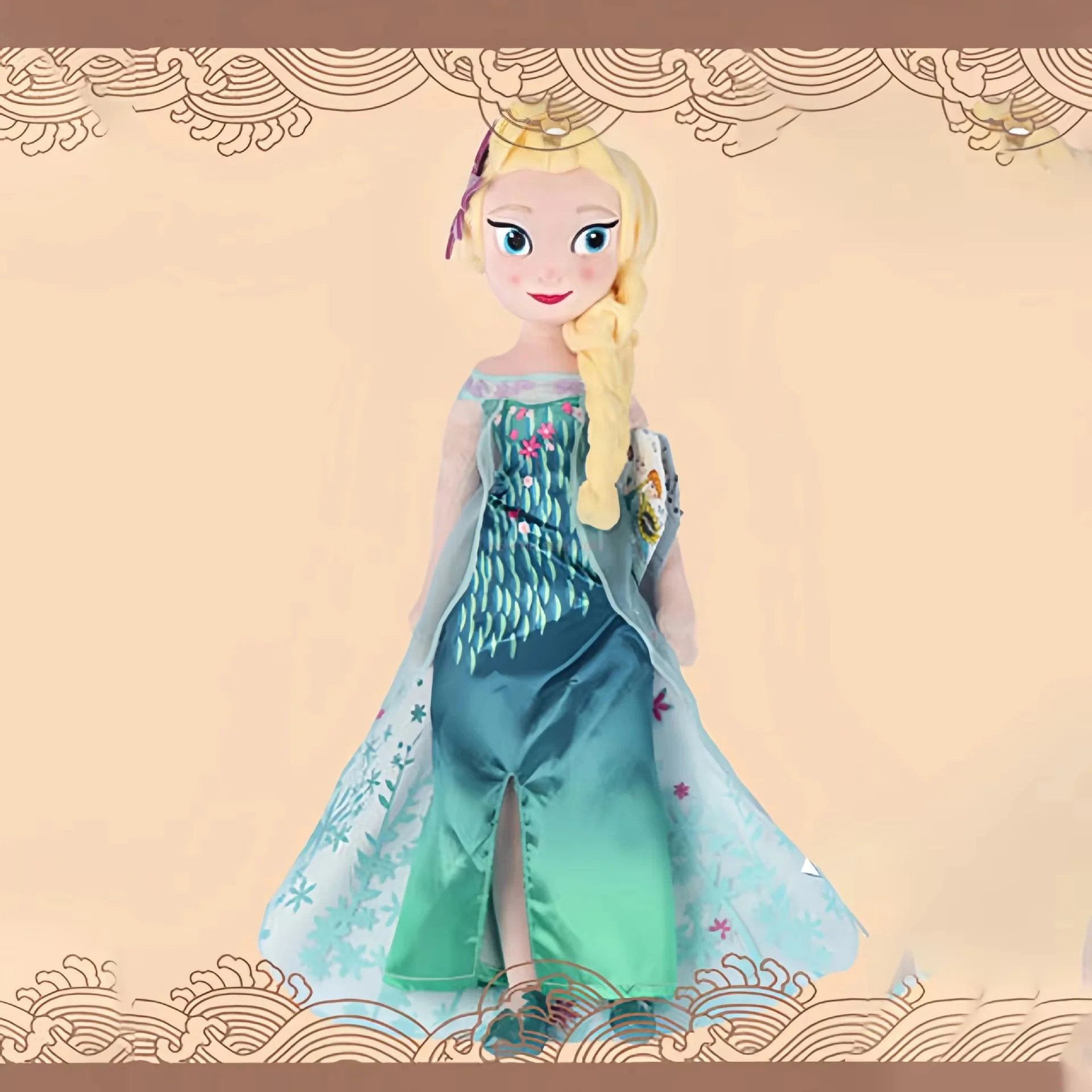 

50 см «Холодное сердце Анна Эльза 2», плюшевая игрушка, мягкая кукла, новая огненная ящерица 2 лихорадка, огненные эльфы, снеговик, Олаф, принцесса, плюшевая кукла для ребенка