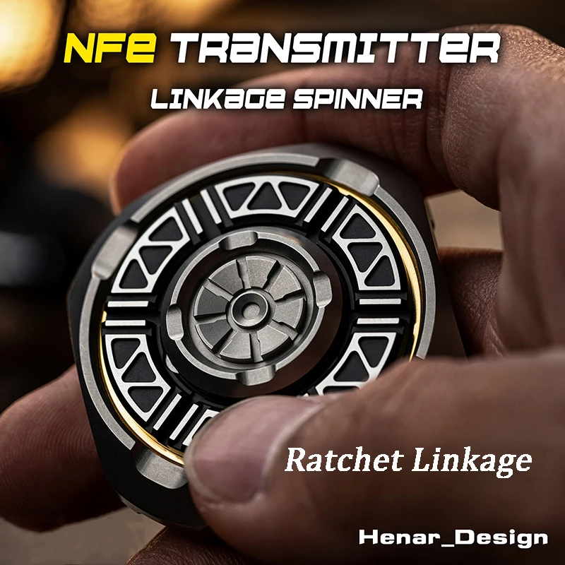 

InsWork Wanwu EDC NFE Transmitter Linkage Spinner Ratchet Fingertip Gyroscope Decompression Toy