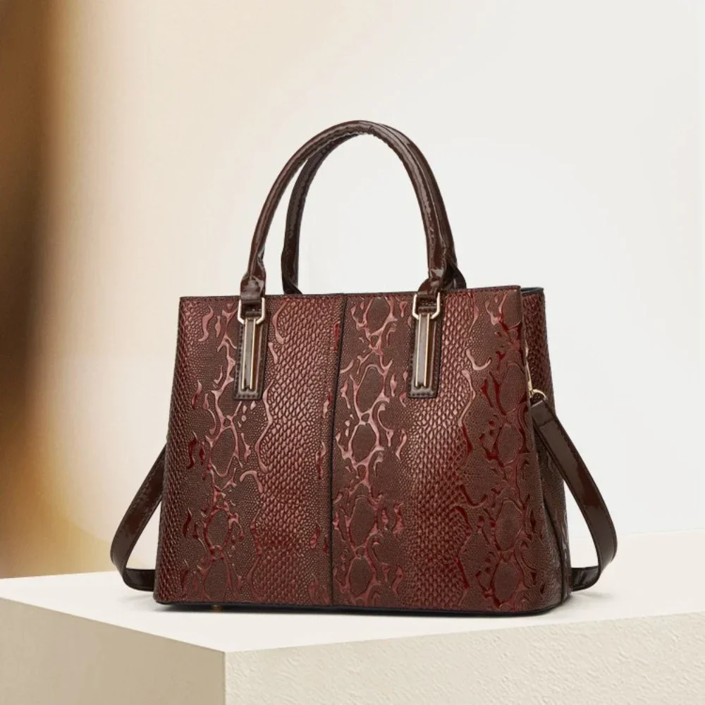 

New fashion trend crocodile print handbag cross-border large-capacity single bag purses and handbags Casual Tote bags for women