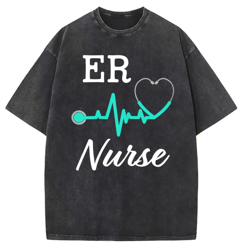 

ER Nurse Vintage Sweatshirts Tshirts Funny Womens Emergency Room Nursing T Shirt New Men Novelty Retro T Shirt for Men