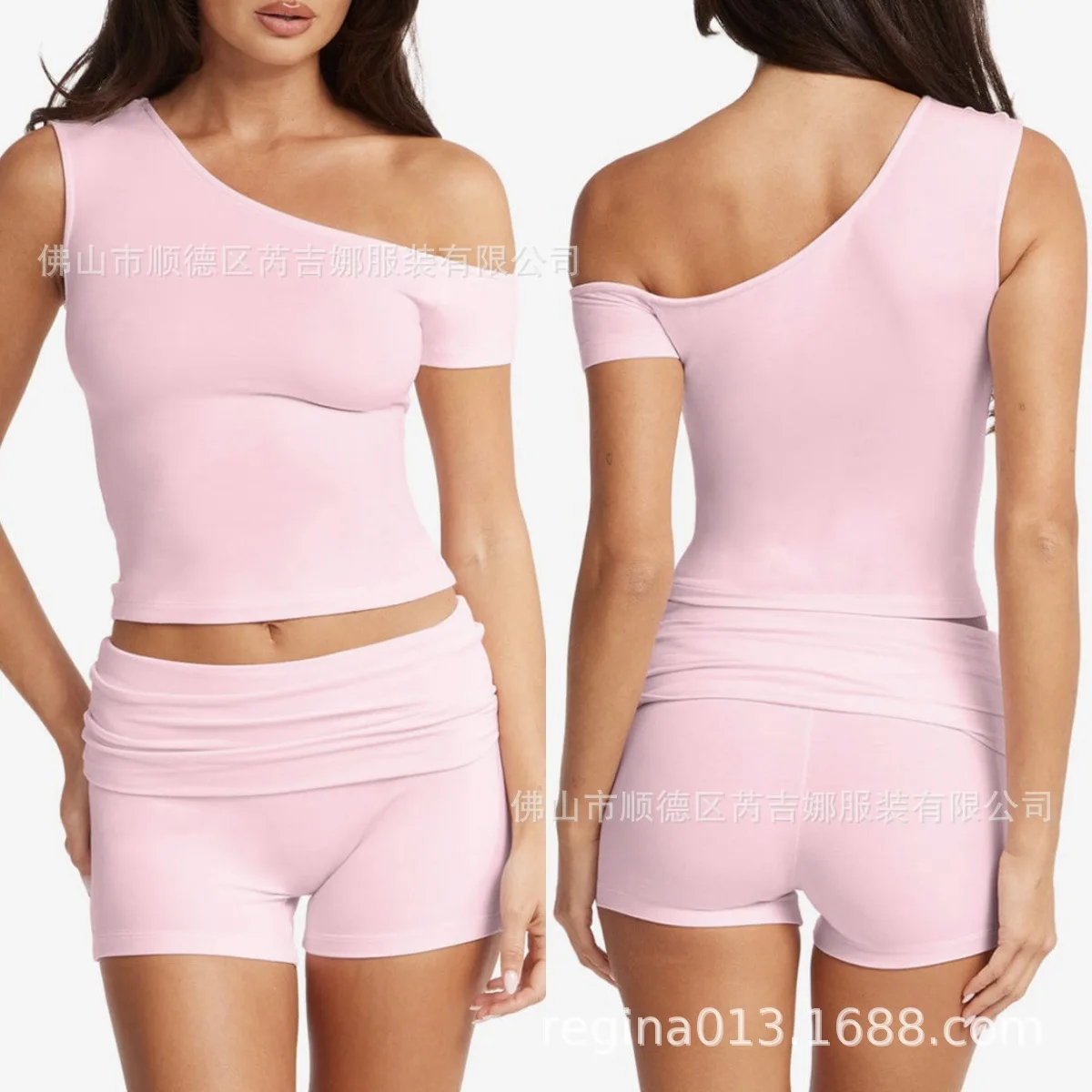 

Fitness Yoga Short Sleeve Vest Women's High Waist Shorts Sports Running Casual Slim Naked Breathable
