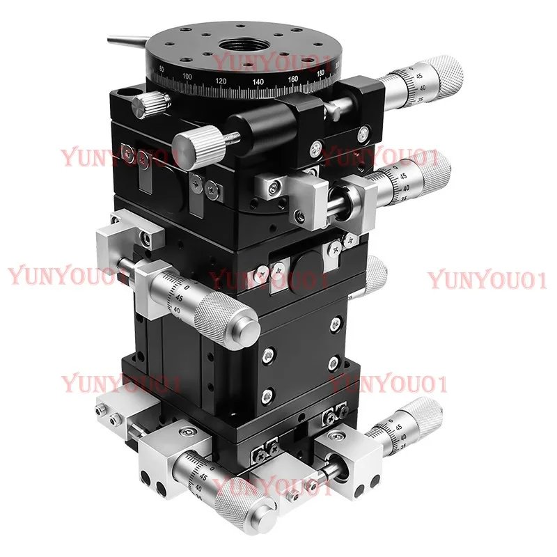 

XYZABR six dimensional optical fine-tuning platform 60 * 60 table six manual displacement slide table