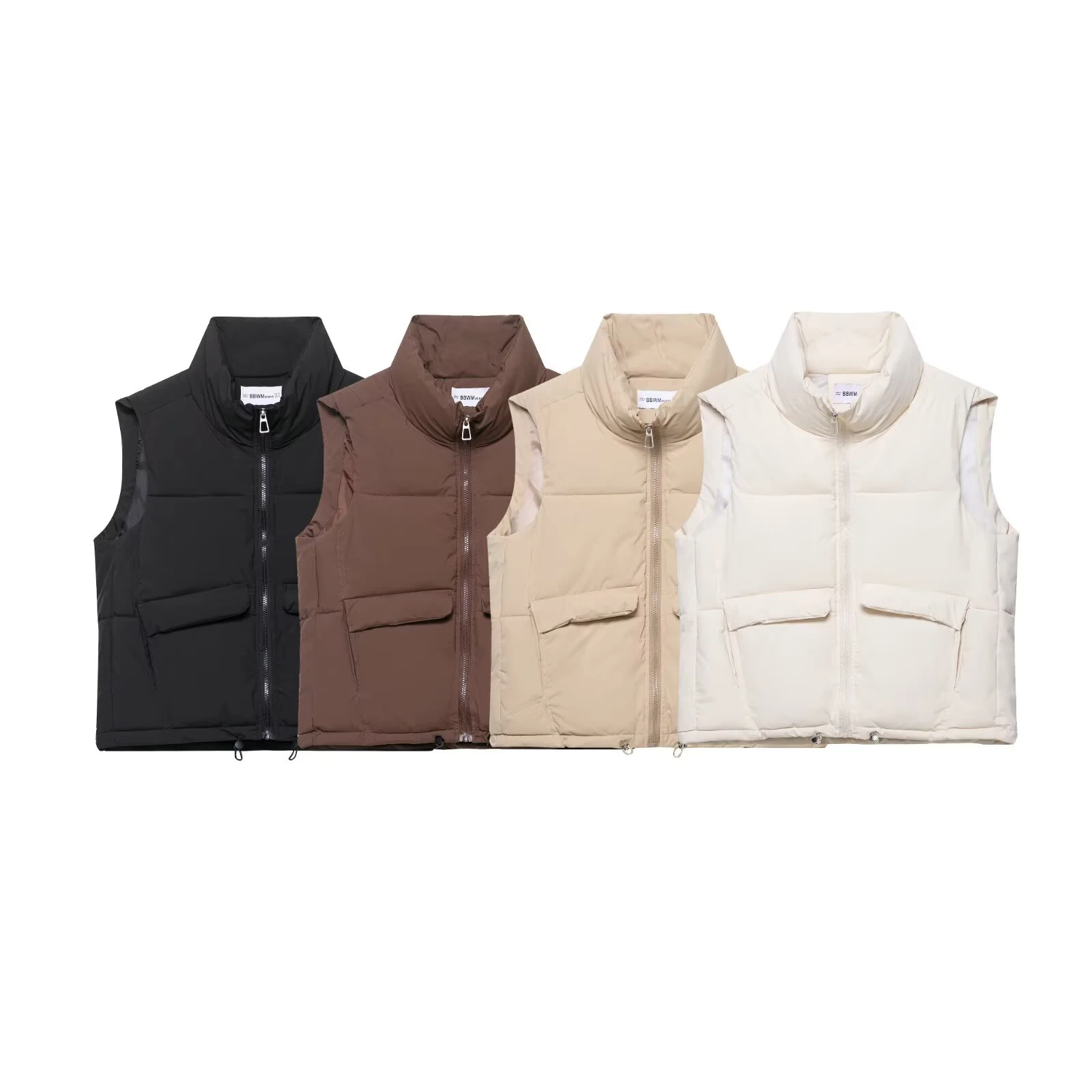 

Autumn and winter new women's commuting versatile sleeveless loose casual cotton coat vest jacket