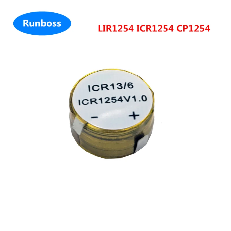 LIR1254 CP1254 70mAh Battery Solder Tab for Sony WF-1000XM3 WF-1000X WF-SP700N WF-XB700 WF-SP900 JABRA TWS Bluetooth Headphone