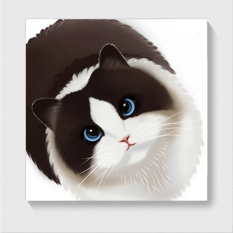 

Cute 3D Cat PVC Car Stickers and Stickers Home Wall Bathroom Toilet Beauty Stickers Cover Scratches 13CM