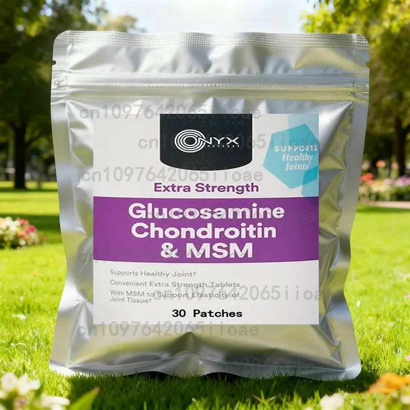 

30 пластырей с глюкозамином и хондроитином, трансдермальные пластыри с куркумой и босвеллией для поддержки суставов и облегчения боли