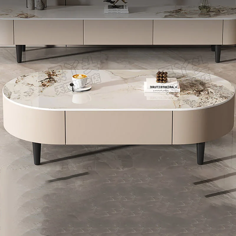 Square Center Table with Storage Coffee Table Metal Frame Living Room Study Room Bedroom Space Saving Household mesa de salón