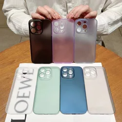 Ultra Thin Case For iPhone 15 Pro Max 15 Plus Case for iphone15 Pro Max Translucent Hard Frosted Phone Fundas Cover Cases
