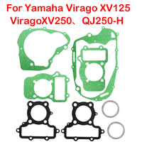 Motorcycle Complete Full Gasket Set for Yamaha Virago XV250 V Star 250 Route 66 Qianjiang QJ250-H QJ250-L QJ250-J 2V49FMM