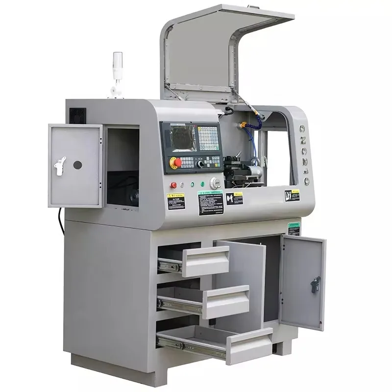Cnc210 cnc mini torno de torneamento de metal máquina ferramenta torno de horizontal mecânico resistente equipamento de banco preço mesin bubut