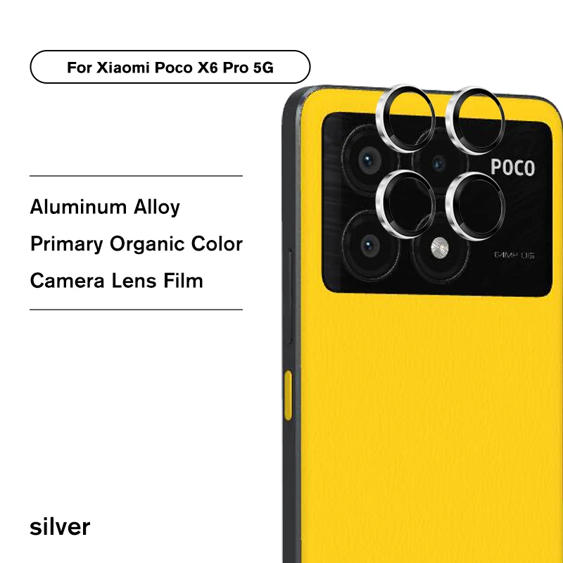 3D Curved Camera Protective Glass For Xiaomi Poco X6 Pro 5G Poko Little X6Pro X 6 Pro 6X 2024 6.67\