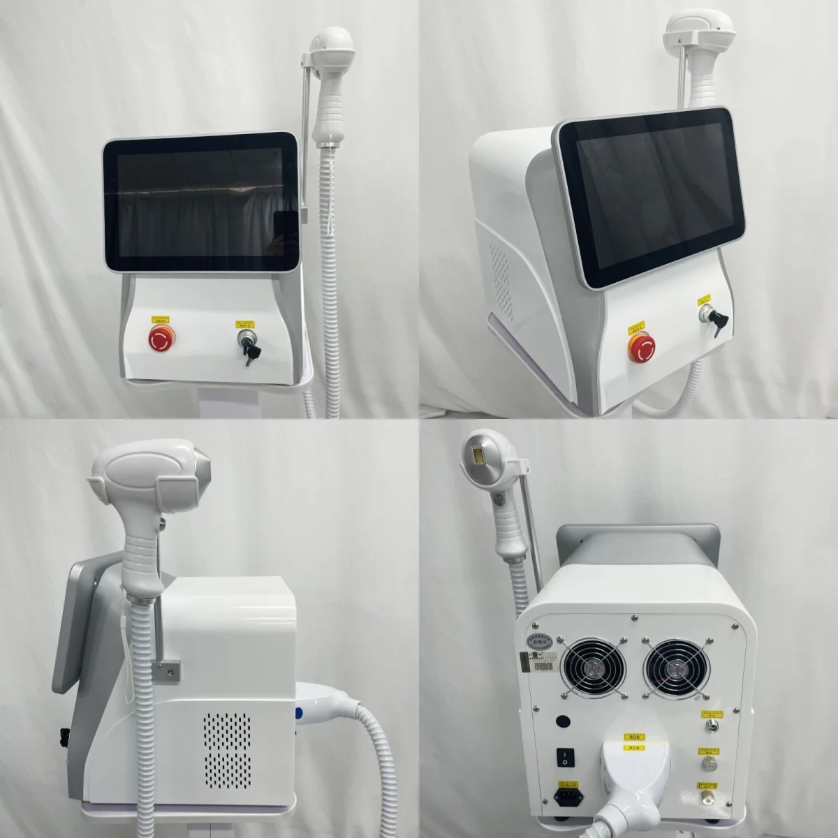 808NM Diode Laser Hair Removal Machine 3 Wavelengths 755NM 808NM 1064NM Painless Facial Body Hair Removal And Skin Rejuvenation
