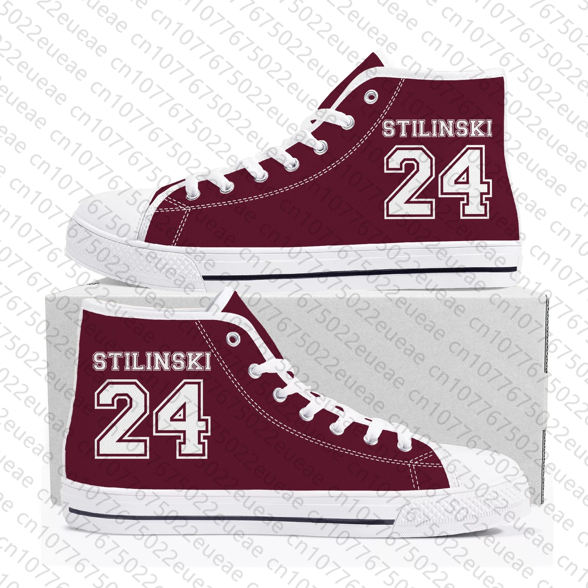 Teen Wolf Stiles Stilinski High Top Sneakers para homens e mulheres, tênis de lona adolescente, sapatos personalizados, sapato DIY personalizado