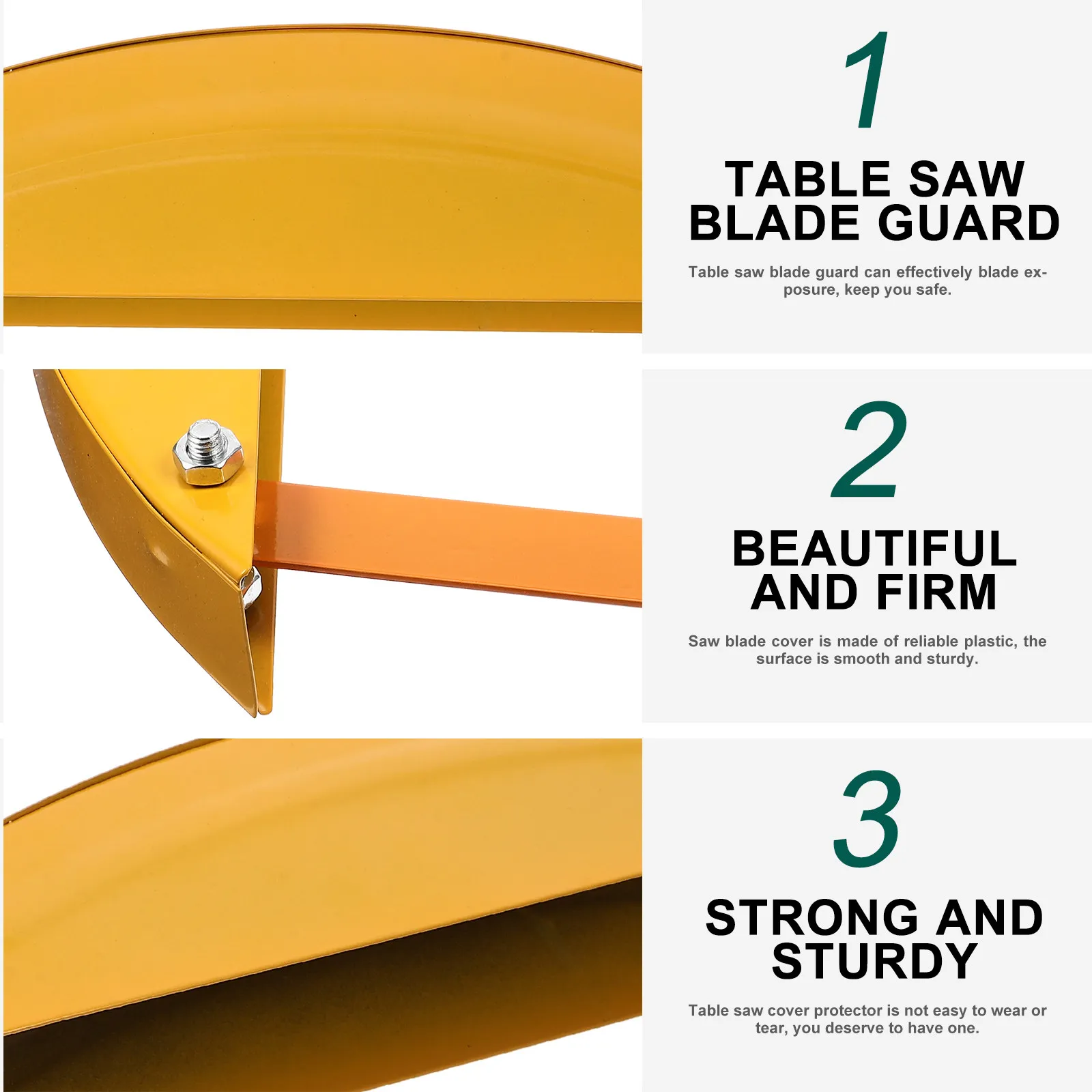Heavy Duty Table Saw Guard Cover Protects Against Flying Splinters Dust and Debris Enhances User Safety Extends Tool Life