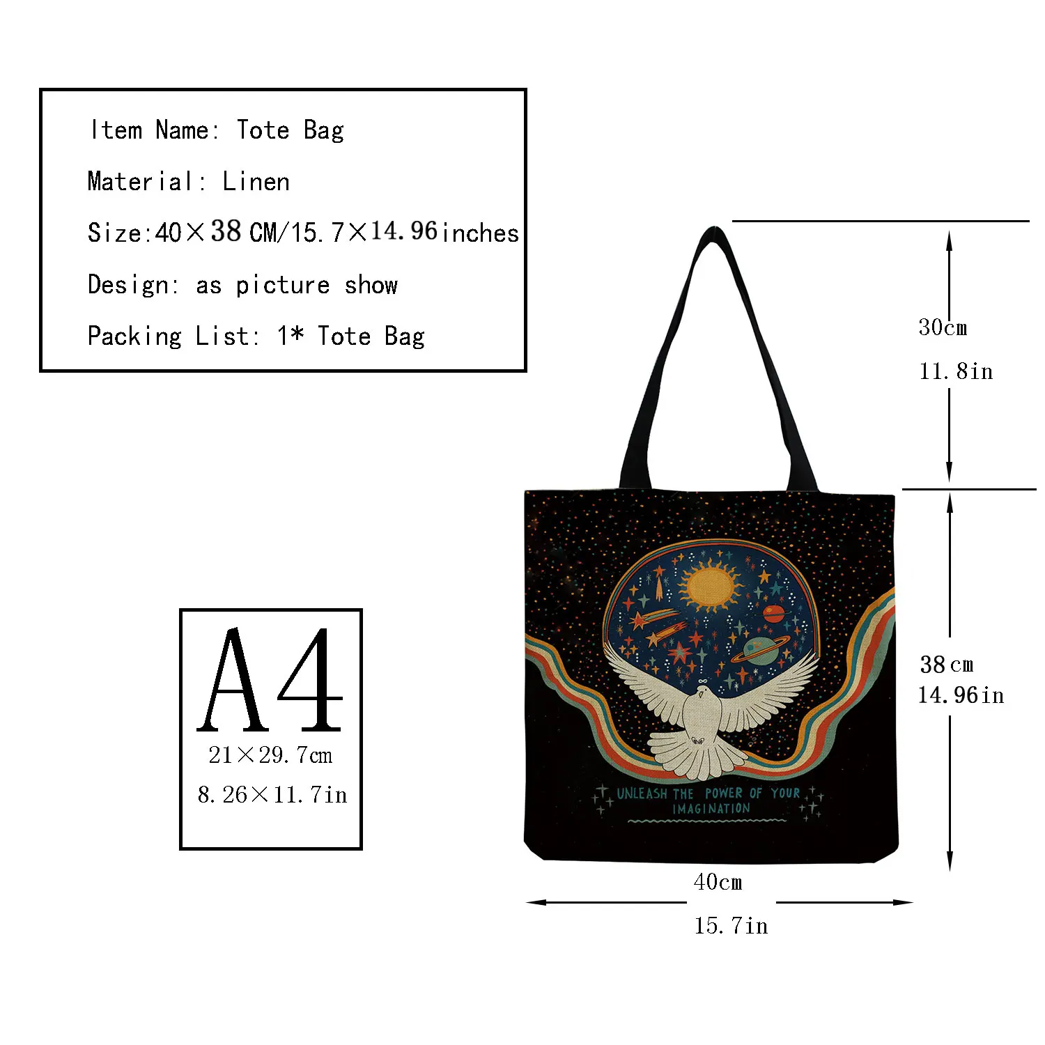 Women Shoulder Bag Eco Friendly Women's Bag 2022 Trend Portable High Capacity Tai Chi and Peace Tote Bag Geometric Print Handbag