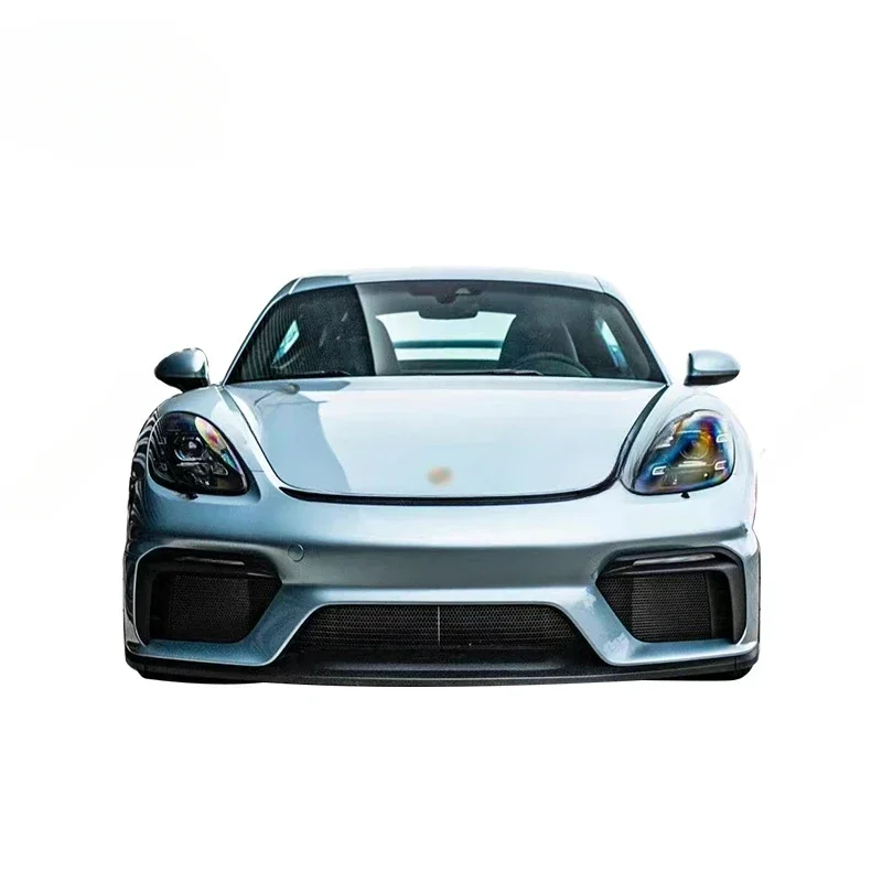 Car Front Bumper surround Body kit for Porsche 718 Cayman Boxster modified GT4 Style Rear lip spoiler PP material with exhaust