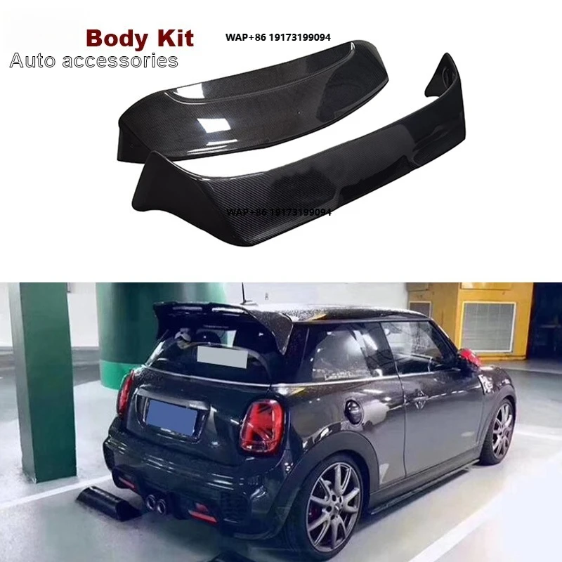 

AG Style Carbon Fiber Spoiler for Mini COOPER JSW F55 F56 2014-2020 Roof Wing Body Kit Car Auto Parts Accessories