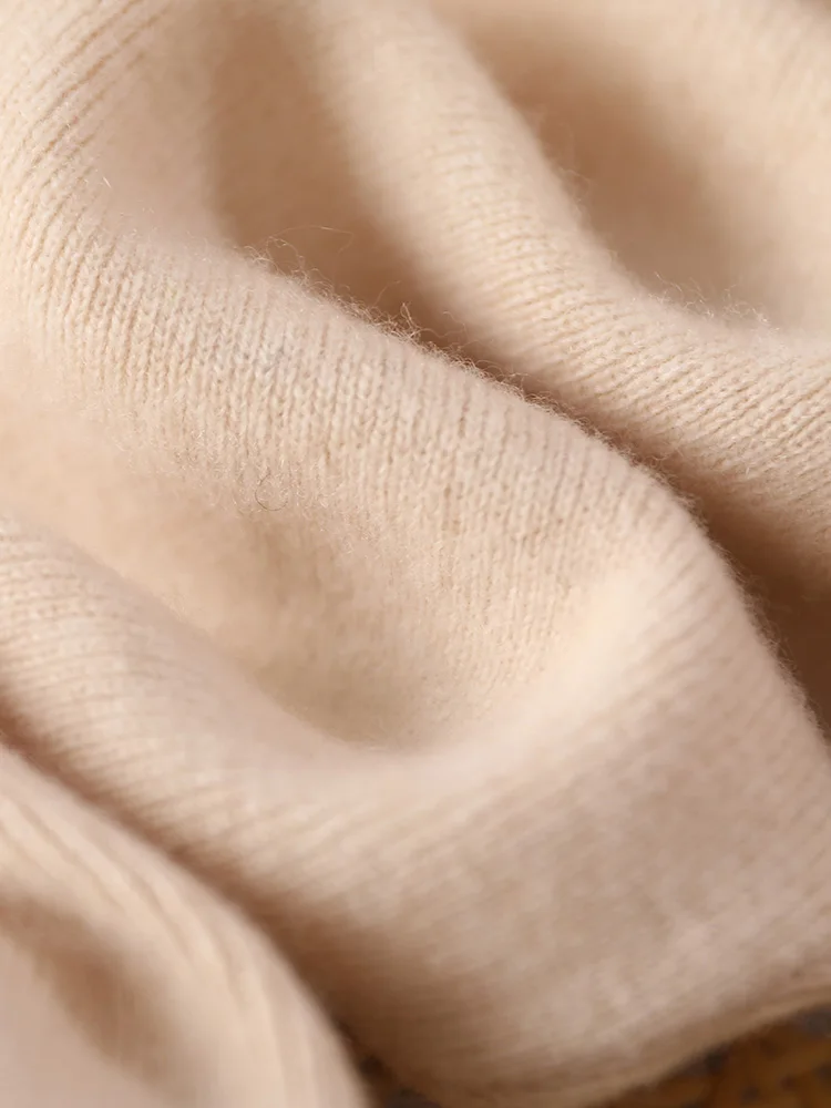 New Classy Autumn Winter Soft Thick Warm Wool Women Pencil Pants Woman 100% Merino Wool Trousers Elastic Waist Knited Wool Pants